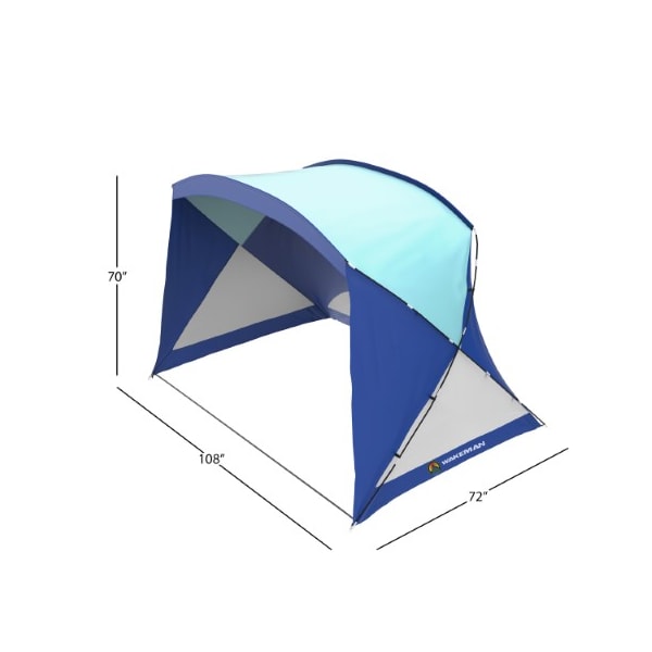 Beach Tent/Sun Shelter For Shade With UV Protection And Water-Resistant Coating With Carry Bag(Blue)